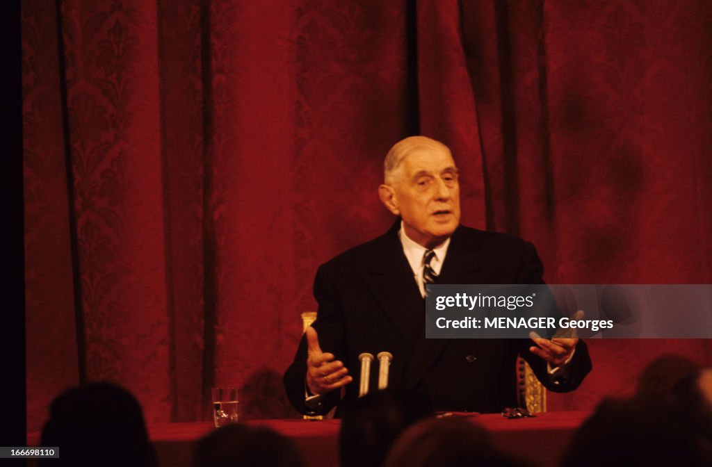 Press Conference Of General Charles De Gaulle On July 23, 1964