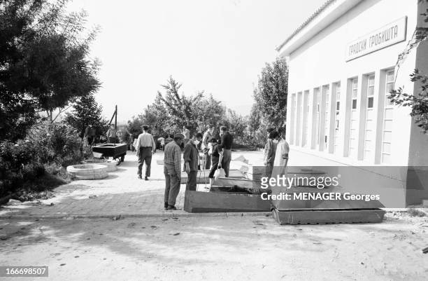 Earthquake In Skopje, Yugoslavia. République de Macédoine, Skopje, 31 juillet 1963, la capitale est en grande partie détruite par un séisme de...