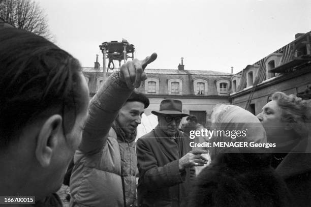 Astronauts Charles And Audouin Dollfus. France, 12 novembre 1958, l'astronaute Charles DOLLFUS et son fils Audouin lancent l'opération Mars. Ils...