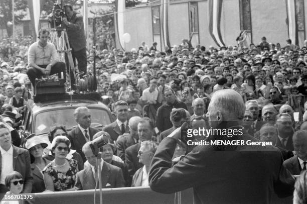 France Official Travel To Britain Of President Charles De Gaulle In 1960. France, Bretagne juin 1960, le président de la république Charles DE GAULLE...