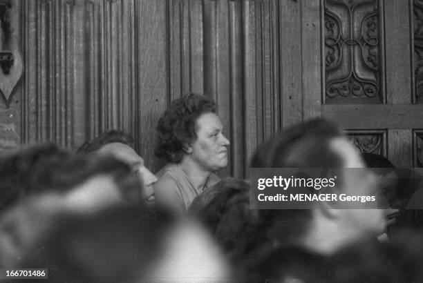 The Trial Of Vandeput-Coipel Couple. Belgique, Liège, 10 décembre 1962, Après avoir pris un médicament du nom de thalidomide, Suzanne Vandeput, née...