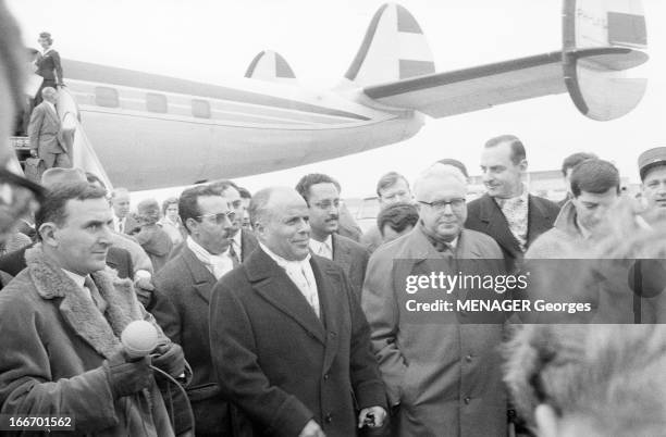 Habib Bourguiba, President Of The Republic Of Tunisia, In Switzerland. Suisse, 11 Février 1961 le président de la république de Tunisie Habib...