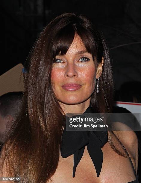 Model Carol Alt attends The Cinema Society and Men's Fitness screening of "Pain and Gain" at Crosby Street Hotel on April 15, 2013 in New York City.