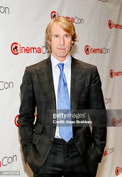 Director Michael Bay arrives at a Paramount Pictures presentation to promote his upcoming film, "Pain & Gain" during CinemaCon at Caesars Palace on...
