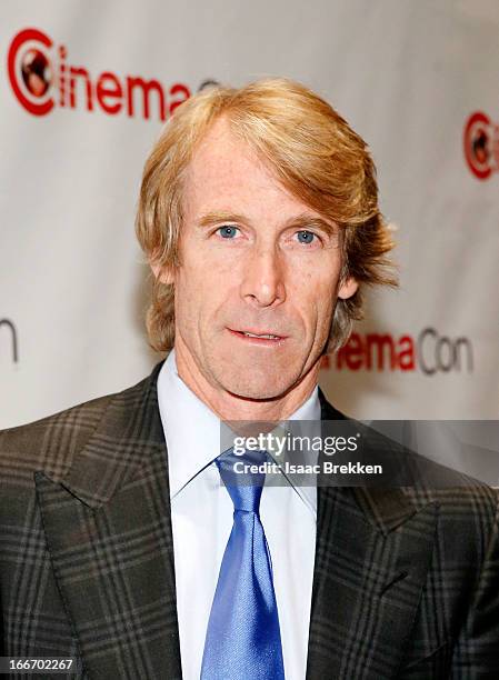 Director Michael Bay arrives at a Paramount Pictures presentation to promote his upcoming film, "Pain & Gain" during CinemaCon at Caesars Palace on...