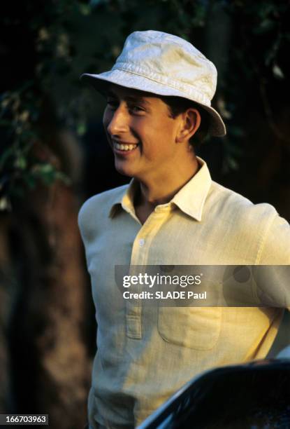 Prince Charles, The Prince Philip And Princess Anne Of The United Kingdom On Holiday In Jamaica. En Jamaïque, en août 1966, lors des vacances,...