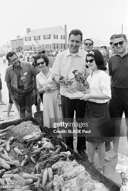 Luci Baines Johnson In Atlantic City During The Democratic Convention. New Jersey, Atlantic City- 27 Août 1964- Lors de la convention démocrate pour...