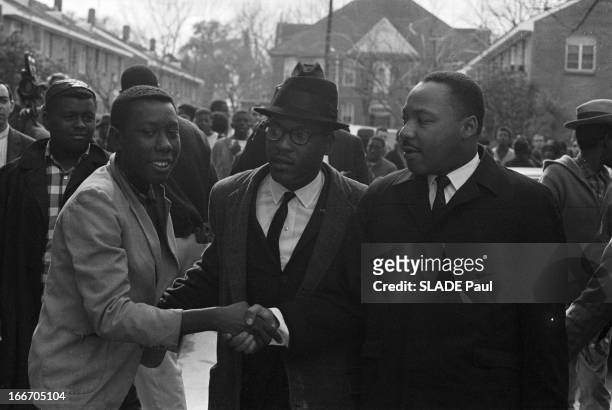 Marches For Civil Rights In Selma, Alabama. Alabama, Selma- 12 Mars 1965- Marches pour les droits civiques: Martin LUTHER KING, pasteur baptiste...