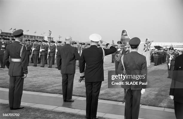 Official Visit Of The President Of The United States, Eisenhower, To London. Le 28 aout 1959, dans le cadre d'une visite officielle en Angleterre, à...