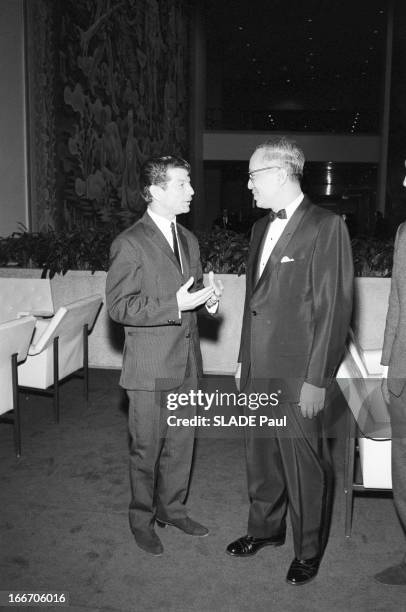 Concert Of Manitas De Plata At The United Nations. Etats-Unis, New-York, 16 décembre 1965, Lors d'un gala en l'honneur des Droits de l'Homme, le...