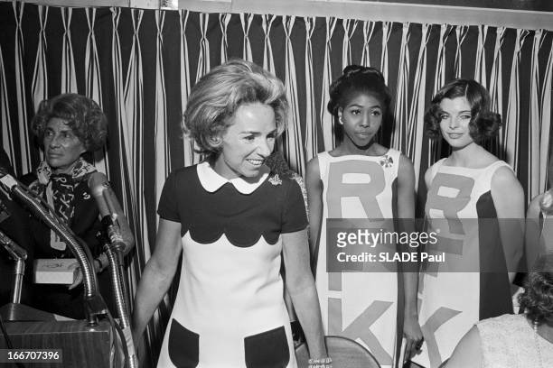 American Presidential Election 1968, Rfk Fashion. Etats-Unis- 17 mai 1968- Lors de l'élection présidentielle américaine, Ethel KENNEDY, épouse de...