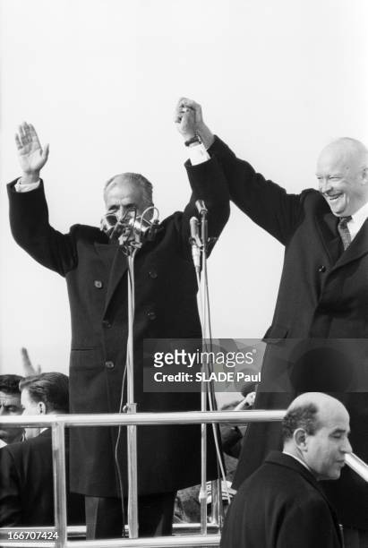 The President Of The United States, Dwight David Eisenhower In Tunisia. En decembre1959, à l'occasion d'un voyage officiel en Tunisie, le président...