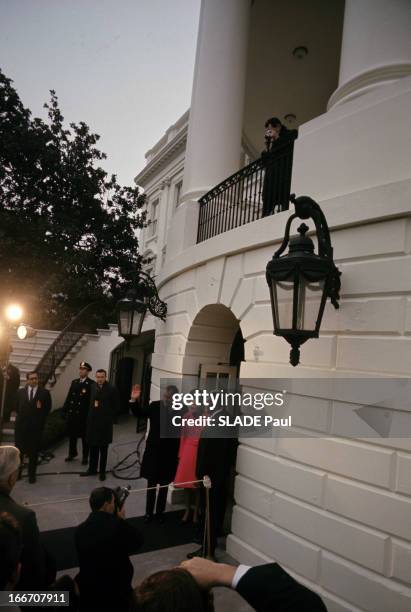 Investiture Of President Richard Nixon Milhous. Aux Etats-Unis, à Washington, devant la Maison Blanche, le 20 janvier 1969, lors de l'investiture de...