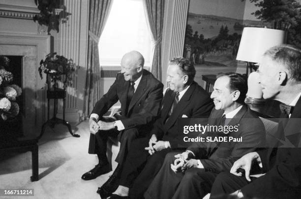 Meeting With Josip Tito And President Eisenhower. Etats-Unis, New-York, 23 septembre 1960, A l'occasion de la 15ème session de l'Assemblée Générale...