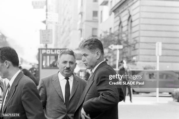 Meeting With Josip Tito And President Eisenhower. Etats-Unis, New-York, 23 septembre 1960, A l'occasion de la 15ème session de l'Assemblée Générale...