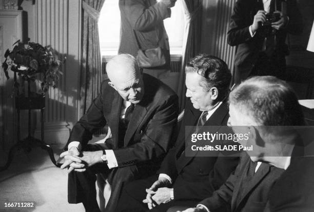 Meeting With Josip Tito And President Eisenhower. Etats-Unis, New-York, 23 septembre 1960, A l'occasion de la 15ème session de l'Assemblée Générale...