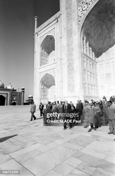 Official Visit Of President Dwight D. Eisenhower To India. En Inde, en décembre 1959, à l'occasion d'un voyage officiel en Inde, le président des...