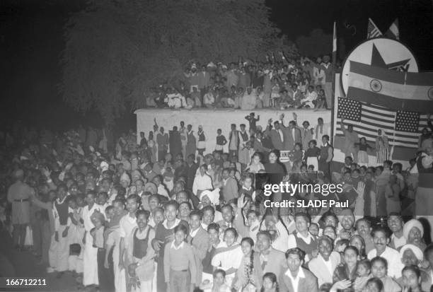 Official Visit Of President Dwight D. Eisenhower To India. En Inde, en décembre 1959, à l'occasion d'un voyage officiel en Inde, le président des...