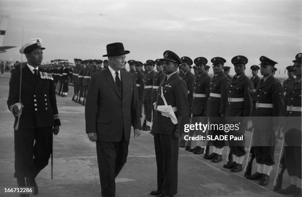 Official Visit Of President Dwight D. Eisenhower To India. En Inde, en décembre 1959, à l'occasion d'un voyage officiel en Inde, le président des...