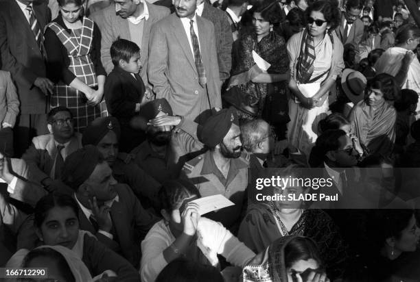 Official Visit Of President Dwight D. Eisenhower To India. En Inde, en décembre 1959, à l'occasion d'un voyage officiel en Inde, le président des...