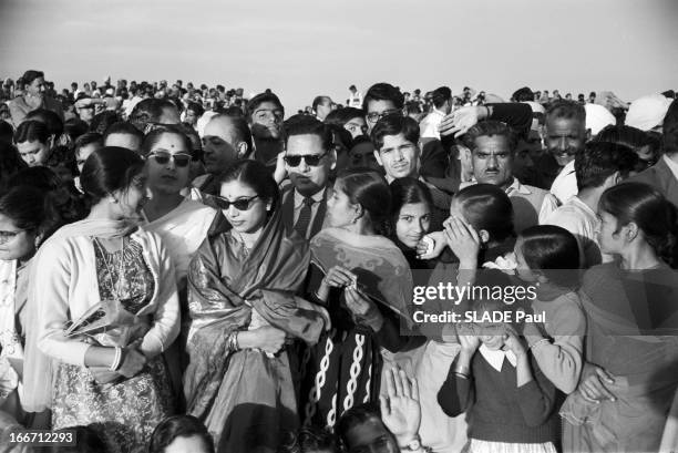 Official Visit Of President Dwight D. Eisenhower To India. En Inde, en décembre 1959, à l'occasion d'un voyage officiel en Inde, le président des...