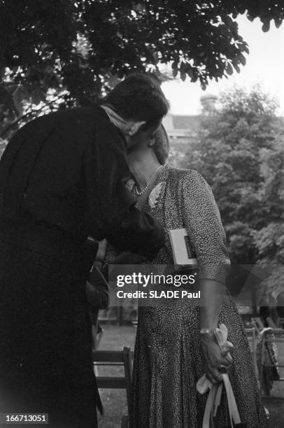 The Son Of The American Secretary Of State J.F. Dulles Becomes Priest. Etats Unis, New York en juin 1956, Avery DULLES, le fils du secrétaire d'état...