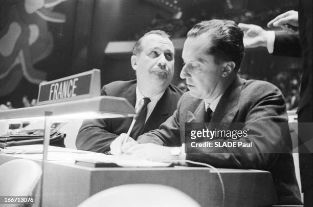 Crisis Of The Suez Canal, Council Of The United Nations Security. New York, novembre 1956. La crise du canal de Suez au conseil de sécurité de l'ONU....