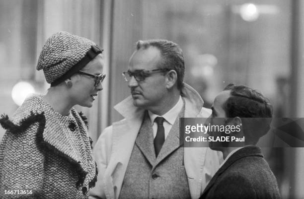 Official Visit Of Monaco Rainier And Grace To New York. Etats-Unis, New-York, novembre 1958, le prince Rainier III de MONACO et son épouse Grâce sont...