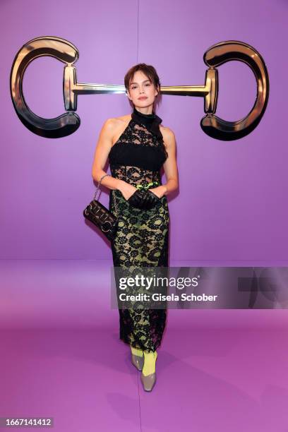 Emilia Schuele during the Gucci Munich flagship store opening cocktail 2023 on September 14, 2023 in Munich, Germany.