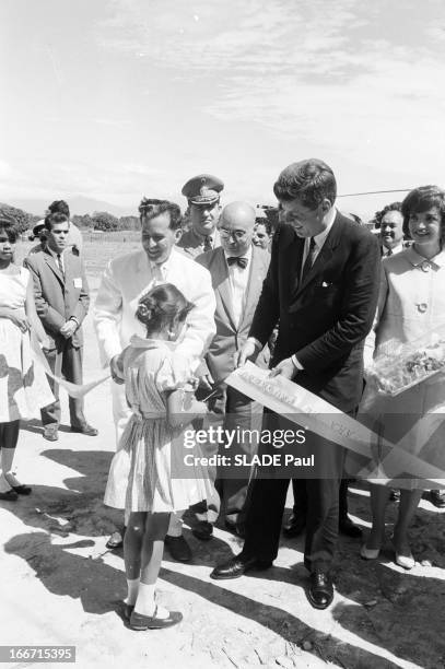 Travel Of John Fitzgerald Kennedy In Latin America. En décembre 1961, à l'occasion d'un voyage officiel en Amérique latine, le président des Etats...