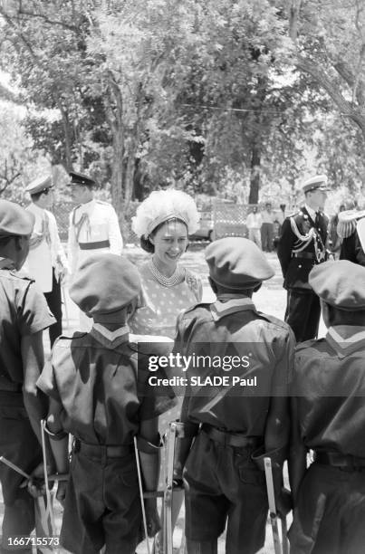 Celebration Of The Independence In Jamaica With The Princess Margaret And Tony Snowdon. Jamaïque, aout 1962, La princesse MARGARET, comtesse de...