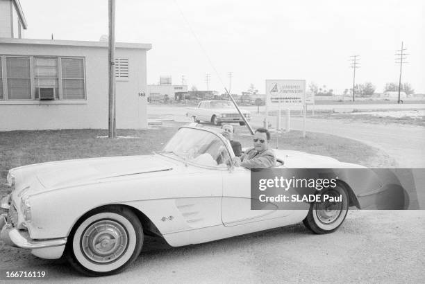 Rendezvous With Engineer Jacques Pousset In Cape Canaveral. Etats-Unis, Cap Canaveral, 31 janvier 1962, Jacques POUSSET est le seul ingénieur...