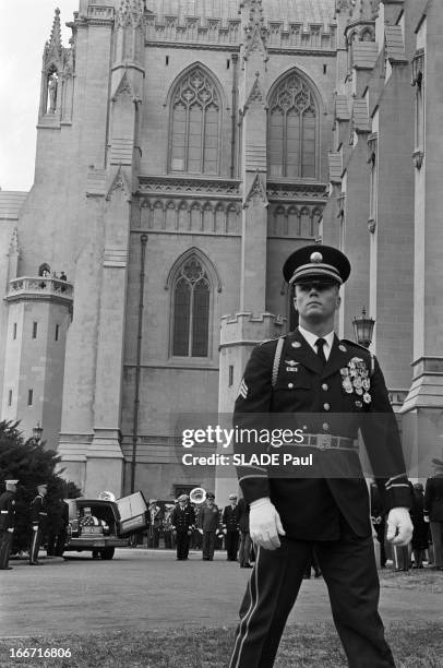 Funeral Of Dwight D. Eisenhower, Washington Dc. Aux Etats-Unis, à Washington, le 31 mars 1969, lors des obsèques du Général et Président, Dwight...