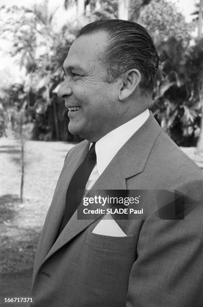 Rendezvous With General Fulgencio Batista With Family In Havana. République de Cuba, La Havane, avril 1958, Fulgencio BATISTA, alors président de la...