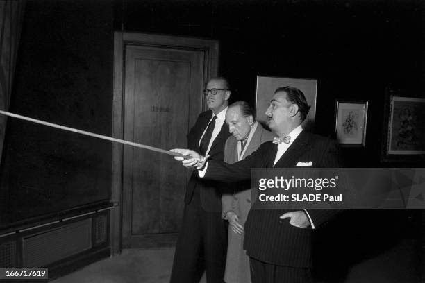 Painter Salvador Dali In New York. En juillet 1958, à New York,le colonel Serge OBOLENSKY, prince russe et vice-président du conseil d'administration...