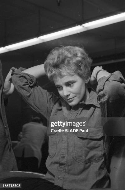 Rendezvous With Maria Schell At The Hairdresser In Hollywood. Etats-Unis, Los Angeles, Hollywood, 7 mars 1959, l'actrice autrichienne Maria SCHELL...