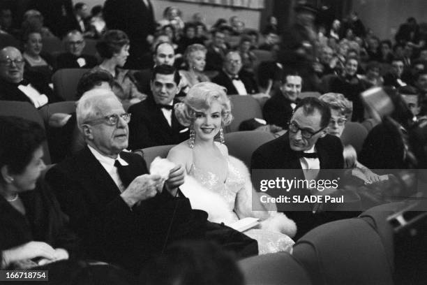 First Of The Film 'Certains L'Aiment Chaud' In New York. Etats-Unis, New-York, 2 avril 1959, Première du film 'certains l'aiment chaud' à Broadway,...