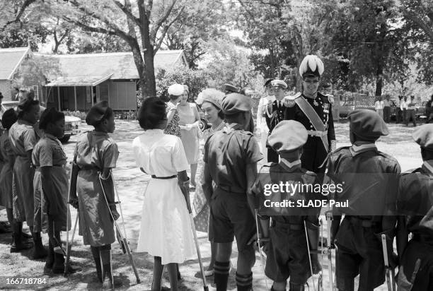 Celebration Of The Independence In Jamaica With The Princess Margaret And Tony Snowdon. Jamaïque, aout 1962, La princesse MARGARET, comtesse de...