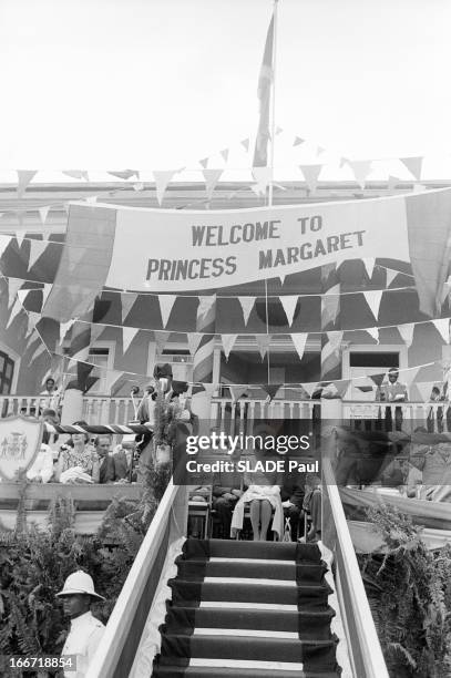 Celebration Of The Independence In Jamaica With The Princess Margaret And Tony Snowdon. Jamaïque, aout 1962, La princesse MARGARET, comtesse de...