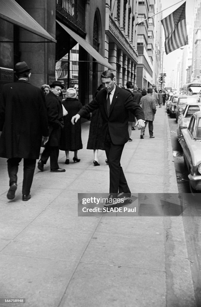 Calmat French Ice Skater Alain Calmat In New York. New York- 11 mars 1965- A ...