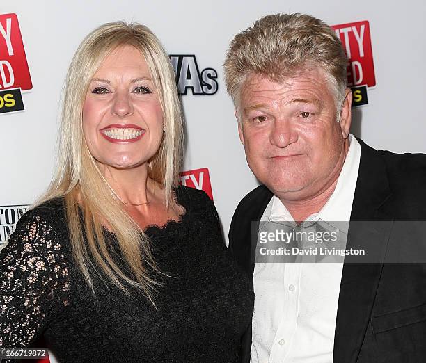 Personalities Laura Dotson and Dan Dotson attend the 1st annual "RealityWanted" reality TV awards show at Greystone Mansion on April 11, 2013 in...