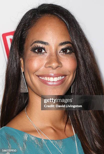 Personality Leslie A. Hughes attends the 1st annual "RealityWanted" reality TV awards show at Greystone Mansion on April 11, 2013 in Beverly Hills,...