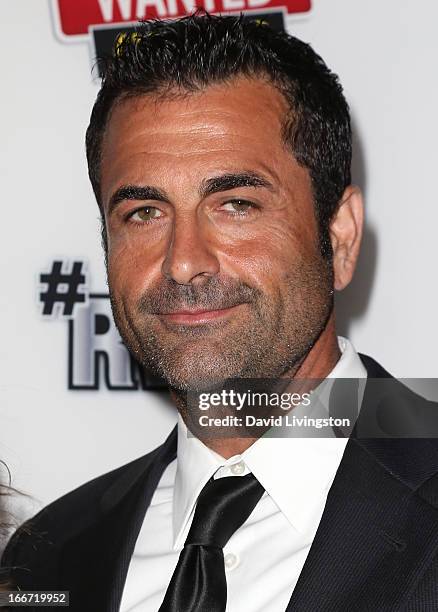 Personality Mike Messina attends the 1st annual "RealityWanted" reality TV awards show at Greystone Mansion on April 11, 2013 in Beverly Hills,...