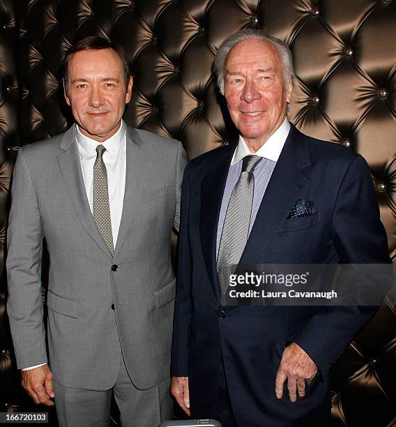Kevin Spacey and Christopher Plummer attend 13th Annual Monte Cristo Awards at The Edison Ballroom on April 15, 2013 in New York City.