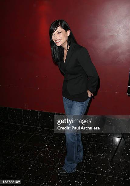 Actress Kate Kelton attends the screening of "Sexy Evil Genius" at the ArcLight Cinemas on April 15, 2013 in Hollywood, California.