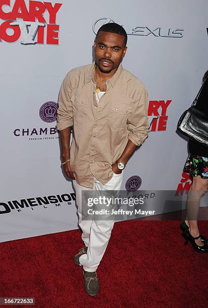 Lil Duval arrives at the 'Scary Movie V' - Los Angeles Premiere at ArcLight Cinemas Cinerama Dome on April 11, 2013 in Hollywood, California.