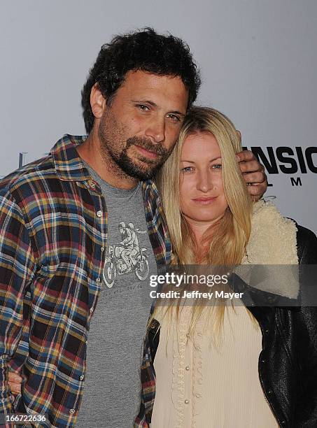 Jeremy Sisto;Addie Lane arrive at the 'Scary Movie V' - Los Angeles Premiere at ArcLight Cinemas Cinerama Dome on April 11, 2013 in Hollywood,...