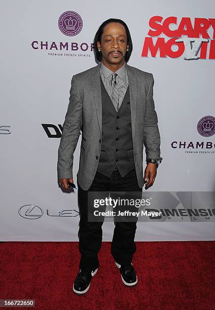 Katt Williams arrives at the 'Scary Movie V' - Los Angeles Premiere at ArcLight Cinemas Cinerama Dome on April 11, 2013 in Hollywood, California.