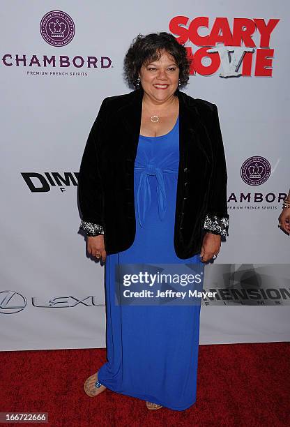 Lidia Porto arrives at the 'Scary Movie V' - Los Angeles Premiere at ArcLight Cinemas Cinerama Dome on April 11, 2013 in Hollywood, California.