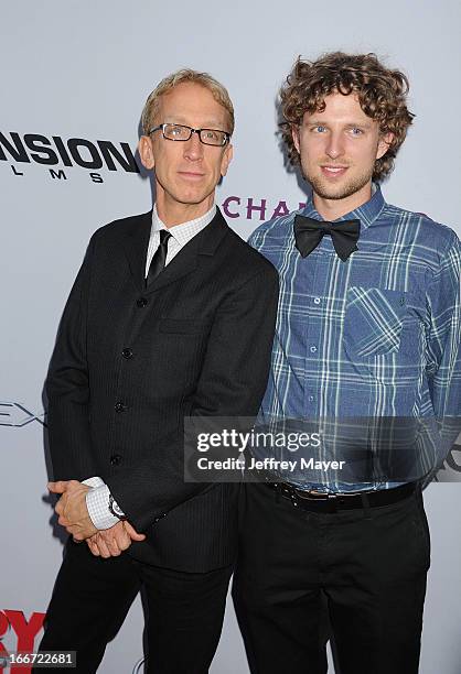 Andy Dick and son Jason Dick arrives at the 'Scary Movie V' - Los Angeles Premiere at ArcLight Cinemas Cinerama Dome on April 11, 2013 in Hollywood,...